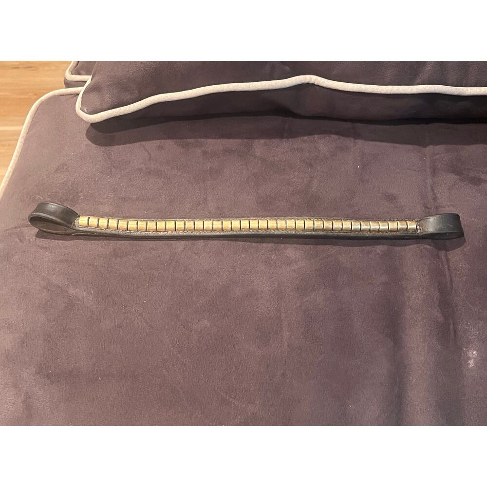 Brass Clincher Hunt Jump Brown Browband